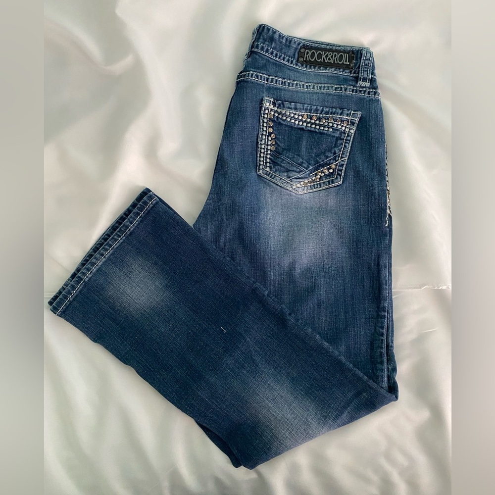 Rock & Roll Cowgirl Bootcut Mid-Rise Jeans
